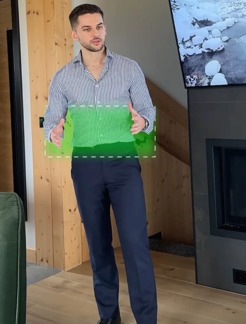 Open, grounded standing posture